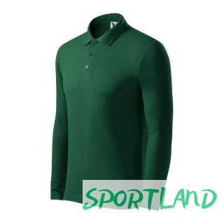Koszulka polo Malfini Pique Polo LS M MLI-221D3 dark green S