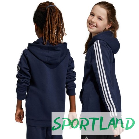 Bluza adidas Essentials 3-Stripes Fleece Full-Zip Hoodie Jr IC0600 140cm Bluza adidas Essentials 3-Stripes Fleece Full-Zip Hoodie Jr IC0600 140cm