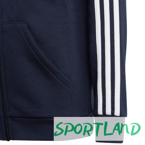 Bluza adidas Essentials 3-Stripes Fleece Full-Zip Hoodie Jr IC0600 140cm Bluza adidas Essentials 3-Stripes Fleece Full-Zip Hoodie Jr IC0600 140cm