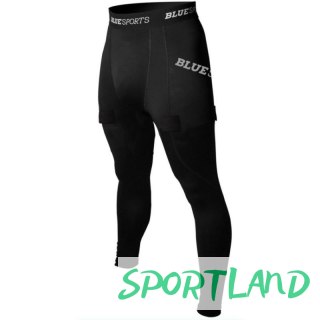 Spodnie ribano z rzepami BlueSports z ochraniaczem miednicy M BL-8101 M