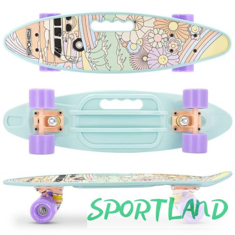 Deskorolka fiszka Spokey Groovy SPK-944592 Czarny Deskorolka fiszka Spokey Groovy SPK-944592 Czarny