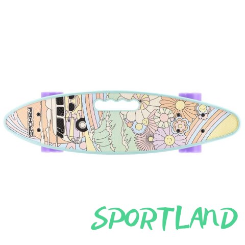 Deskorolka fiszka Spokey Groovy SPK-944592 Czarny Deskorolka fiszka Spokey Groovy SPK-944592 Czarny