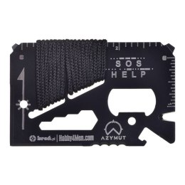 Multitool AZYMUT TOOL CARD karta wielofunkcyjna - 13 narzędzi + etui, 85/53 mm (H-O200930TC) N/A