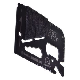 Multitool AZYMUT TOOL CARD karta wielofunkcyjna - 13 narzędzi + etui, 85/53 mm (H-O200930TC) N/A