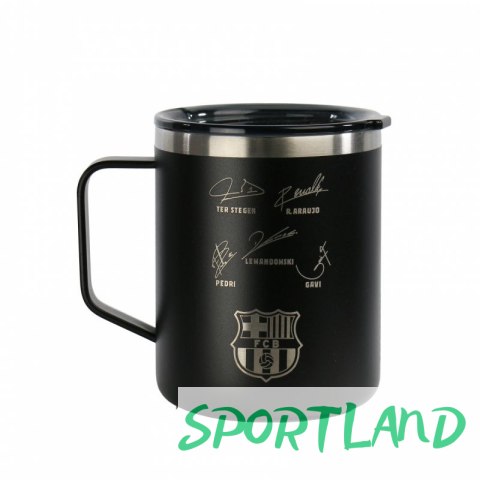 Kubek termiczny FC Barcelona z autografami 400 ml 972195 czarny