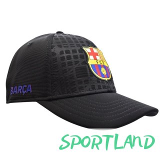 Czapka z daszkiem FC Barcelona bejsbolówka Cap Cross Black FCB Jr 5001GEXNNP OSFW