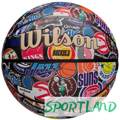 Piłka do koszykówki Wilson NBA All Team Retro Ball WZ4028501XB 7 Piłka do koszykówki Wilson NBA All Team Retro Ball WZ4028501XB 7