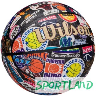 Piłka do koszykówki Wilson NBA All Team Retro Ball WZ4028501XB 7