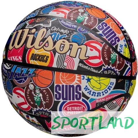 Piłka do koszykówki Wilson NBA All Team Retro Ball WZ4028501XB 7 Piłka do koszykówki Wilson NBA All Team Retro Ball WZ4028501XB 7
