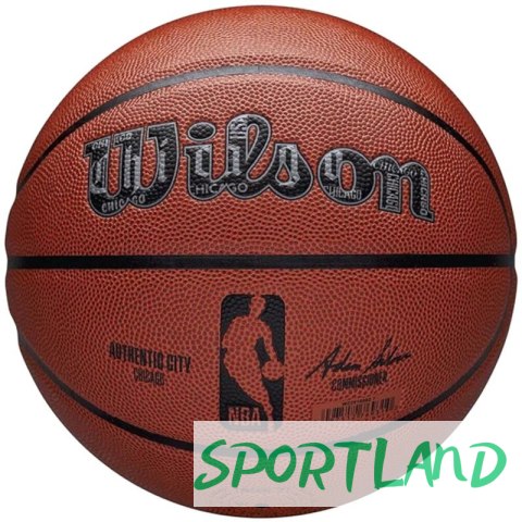 Piłka do koszykówki Wilson NBA Authentic City Chicago Ball WZ2016002XB 7 Piłka do koszykówki Wilson NBA Authentic City Chicago Ball WZ2016002XB 7