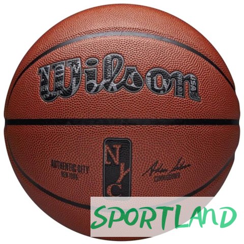 Piłka do koszykówki Wilson NBA Authentic City New York Ball WZ2016001XB 7 Piłka do koszykówki Wilson NBA Authentic City New York Ball WZ2016001XB 7