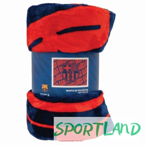 Koc FC Barcelona blanket logo 121685 wielokolorowy Koc FC Barcelona blanket logo 121685 wielokolorowy