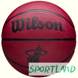 Piłka do koszykówki Wilson NBA Team Tribute Solid Miami Heat Ball WZ4025416XB 5