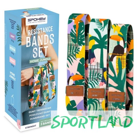 Zestaw gum treningowych Spokey Home Jungle SPK-941536 N/A Zestaw gum treningowych Spokey Home Jungle SPK-941536 N/A