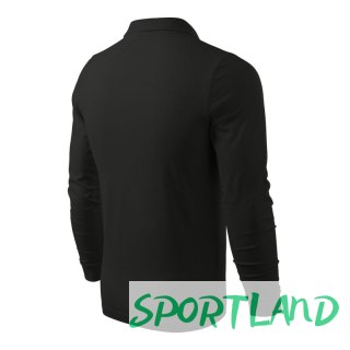 Koszulka polo Malfini Single J. LS M MLI-21101 czarny L