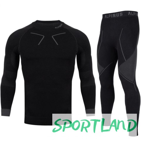 Bielizna termoaktywna Alpinus Tactical Base Layer Set czarno-szara M GT43276 S Bielizna termoaktywna Alpinus Tactical Base Layer Set czarno-szara M GT43276 S