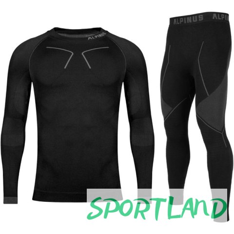 Bielizna termoaktywna Alpinus Tactical Base Layer Set czarno-szara M GT43276 S Bielizna termoaktywna Alpinus Tactical Base Layer Set czarno-szara M GT43276 S