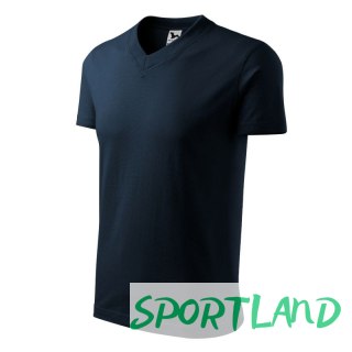 Koszulka Malfini V-neck M MLI-10202 granatowy 3XL