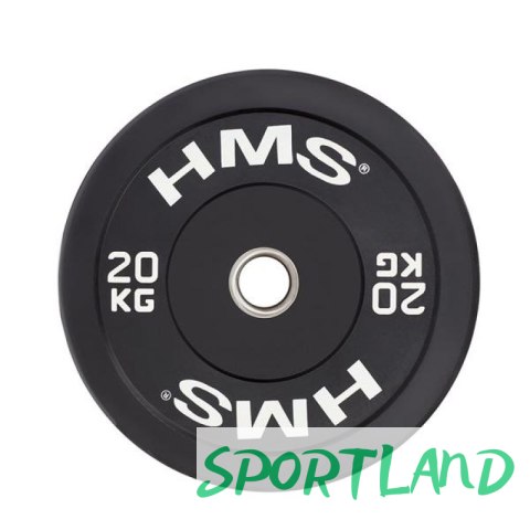 Talerz olimpijski HMS BLACK BUMPER 20 kg BBR20 N/A Talerz olimpijski HMS BLACK BUMPER 20 kg BBR20 N/A