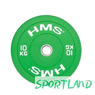 Talerz olimpijski HMS GREEN BUMPER 10 kg CBR10 N/A