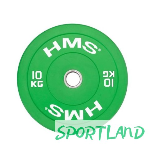 Talerz olimpijski HMS GREEN BUMPER 10 kg CBR10 N/A