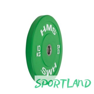 Talerz olimpijski HMS GREEN BUMPER 10 kg CBR10 N/A
