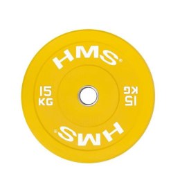 Talerz olimpijski HMS YELLOW BUMPER 15 kg CBR15 N/A
