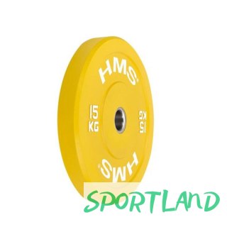 Talerz olimpijski HMS YELLOW BUMPER 15 kg CBR15 N/A