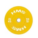 Talerz olimpijski HMS YELLOW BUMPER 15 kg CBR15 N/A