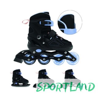 Łyżworolki Spokey Quattro 4IN1 SPK-943428 roz. 30-33BK/VT 30-33