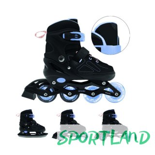 Łyżworolki Spokey Quattro 4IN1 SPK-943430 roz. 34-37 BK/VT 34-37