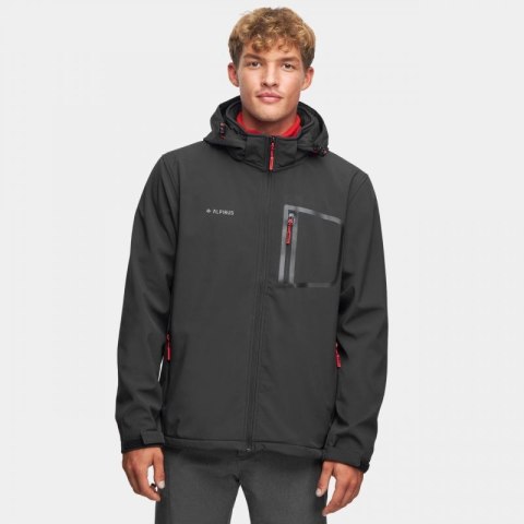 Kurtka Softshell Alpinus Stenshuvud czarna BR43371 M Kurtka Softshell Alpinus Stenshuvud czarna BR43371 M