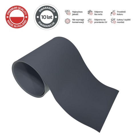 Taśma ogrodzeniowa PASKI 6 x 2,55mb BASIC 19cm PROTECTO™ GRAFIT + 12 klipsów GRATIS Taśma ogrodzeniowa PASKI 6 x 2,55mb BASIC 19cm PROTECTO™ GRAFIT + 12 klipsów GRATIS