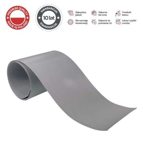 Taśma ogrodzeniowa PASKI 6 x 2,55mb CLASSIC 19cm PROTECTO™ SZARA + 12 klipsów GRATIS Taśma ogrodzeniowa PASKI 6 x 2,55mb CLASSIC 19cm PROTECTO™ SZARA + 12 klipsów GRATIS