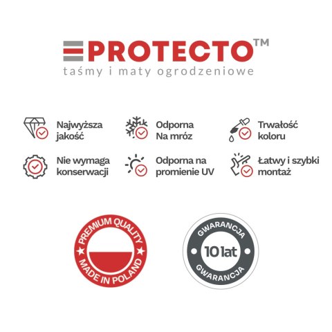 Taśma ogrodzeniowa PASKI 6 x 2,55mb CLASSIC 19cm PROTECTO™ SZARA + 12 klipsów GRATIS Taśma ogrodzeniowa PASKI 6 x 2,55mb CLASSIC 19cm PROTECTO™ SZARA + 12 klipsów GRATIS