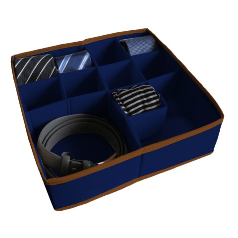 BLUE niebieski organizer do szuflady 11 przegród 30,5x30,5x10cm BLUE niebieski organizer do szuflady 11 przegród 30,5x30,5x10cm