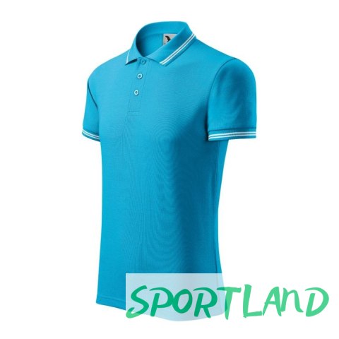 Koszulka polo Malfini Urban M MLI-21944 turkus 2XL