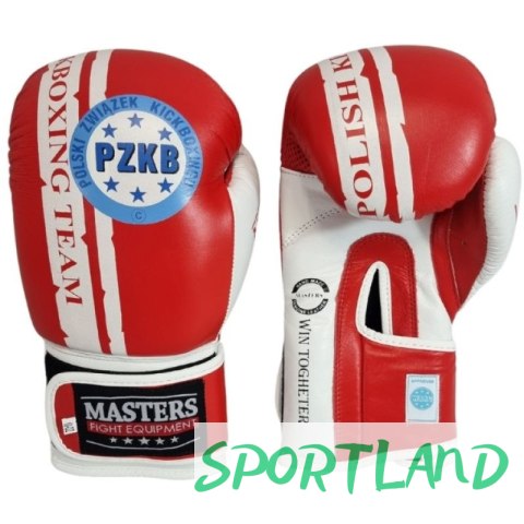 Rękawice bokserskie Masters Rbt-PZKB-W 011101-02W czerwony Rękawice bokserskie Masters Rbt-PZKB-W 011101-02W czerwony