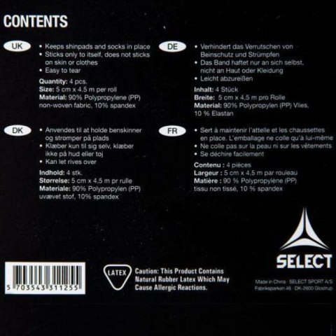 Taśma do getr Select 4/pack 5 cm x 4,5 m T26-17707 Zielony Taśma do getr Select 4/pack 5 cm x 4,5 m T26-17707 Zielony
