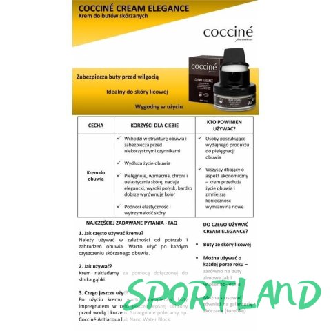 Preparat Coccine bezbarwny krem do skór licowych DA0241 N/A Preparat Coccine bezbarwny krem do skór licowych DA0241 N/A