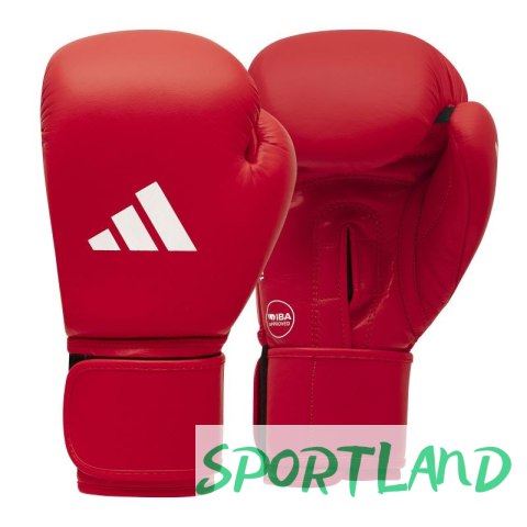 Rękawice bokserskie turniejowe adidas z atestem IBA czerwone 10 oz Rękawice bokserskie turniejowe adidas z atestem IBA czerwone 10 oz