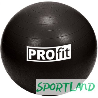 Piłka gimnastyczna PROfit 75cm czarna z pompką DK2102 N/A
