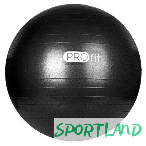 Piłka gimnastyczna PROfit 75cm czarna z pompką DK2102 N/A Piłka gimnastyczna PROfit 75cm czarna z pompką DK2102 N/A