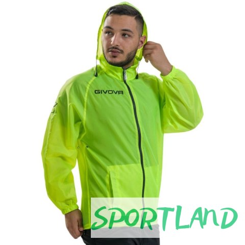 Kurtka Givova Rain Basico Fluo RJ001 0019 XL Kurtka Givova Rain Basico Fluo RJ001 0019 XL