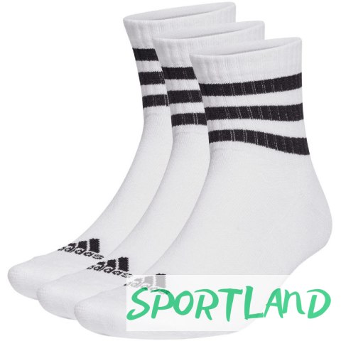 Skarpety adidas 3-Stripes Cushioned Sportswear Mid-Cut Socks 3P HT3456 40-42 Skarpety adidas 3-Stripes Cushioned Sportswear Mid-Cut Socks 3P HT3456 40-42