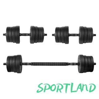 Zestaw hantli Spokey Pondus 30, 2x 15 kg SPK-944225 Czarny