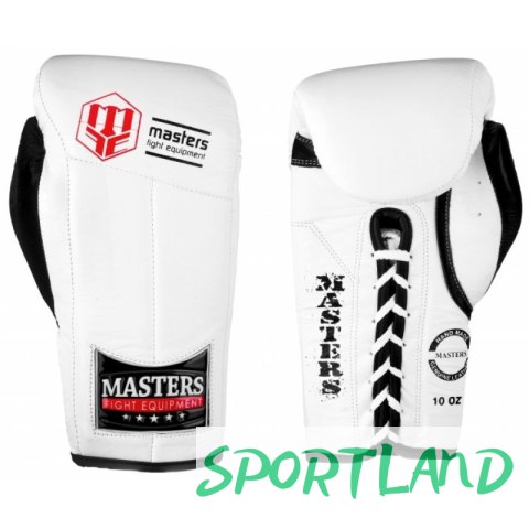 Rękawice bokserskie Masters RBT-MFE-S 10 oz 01112-01 biały Rękawice bokserskie Masters RBT-MFE-S 10 oz 01112-01 biały