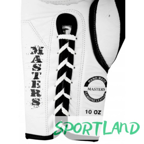 Rękawice bokserskie Masters RBT-MFE-S 10 oz 01112-01 biały Rękawice bokserskie Masters RBT-MFE-S 10 oz 01112-01 biały