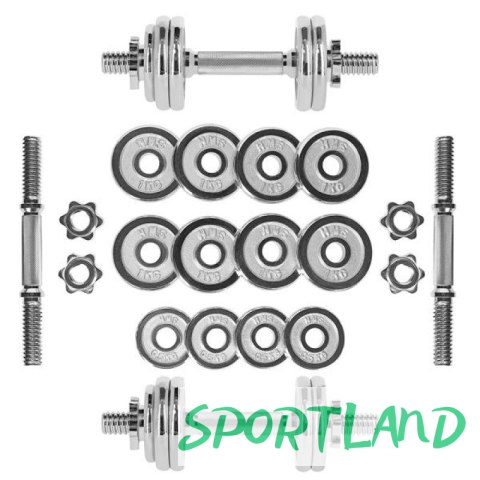 Sztangielki w walizce CHROME HMS 2x7,5kg STC15 N/A Sztangielki w walizce CHROME HMS 2x7,5kg STC15 N/A
