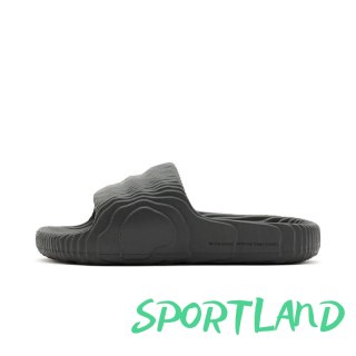 Klapki męskie adidas Adilette 22 Grey Five lifestylowe modne na lato czarne (HP6522) 47 1/3